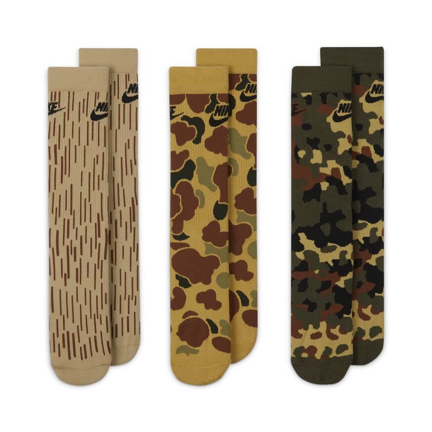 Nike Everyday Essential Crew Socks Multi Colour(3 Pairs) - 50-50 Skate Shop
