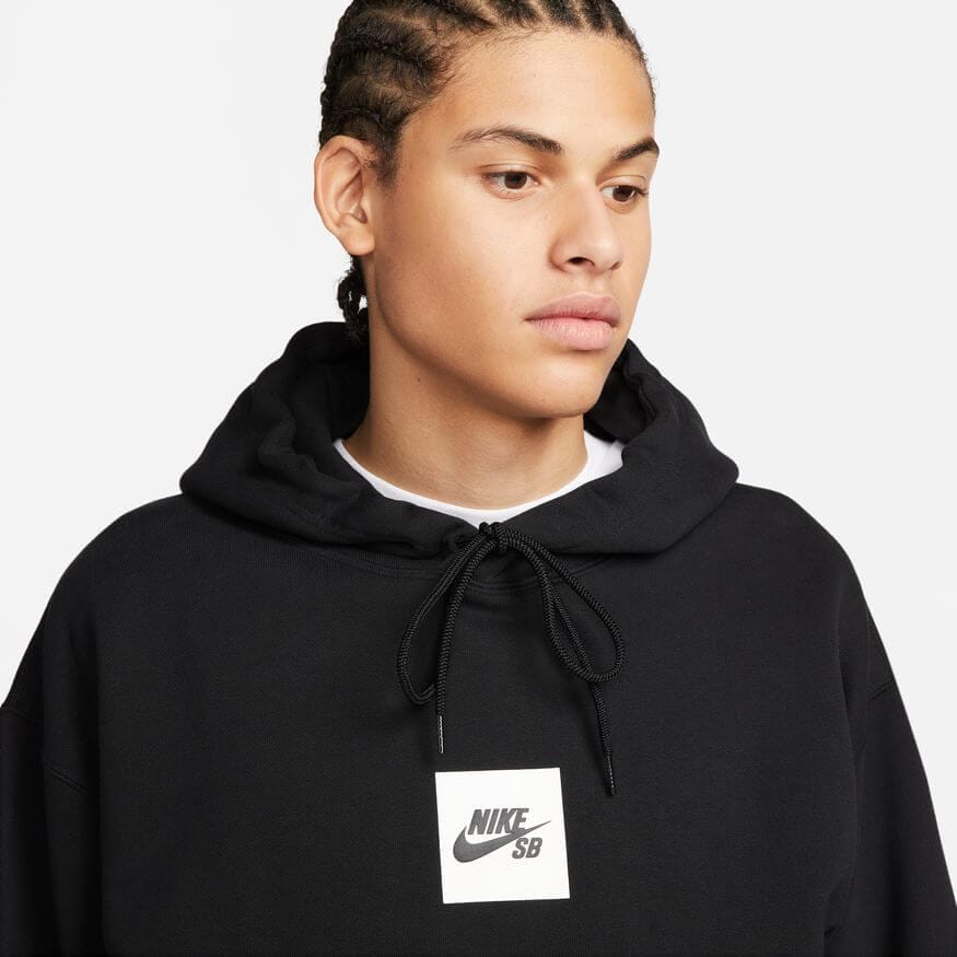 Nike SB Fleece Skate Hoodie Box Logo - Black - 50-50 Skate Shop