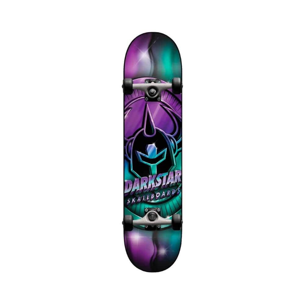 Darkstar Skateboard Complete Anodize 8.0" x 31.6" Aqua Purple 14" WB - 50-50 Skate Shop