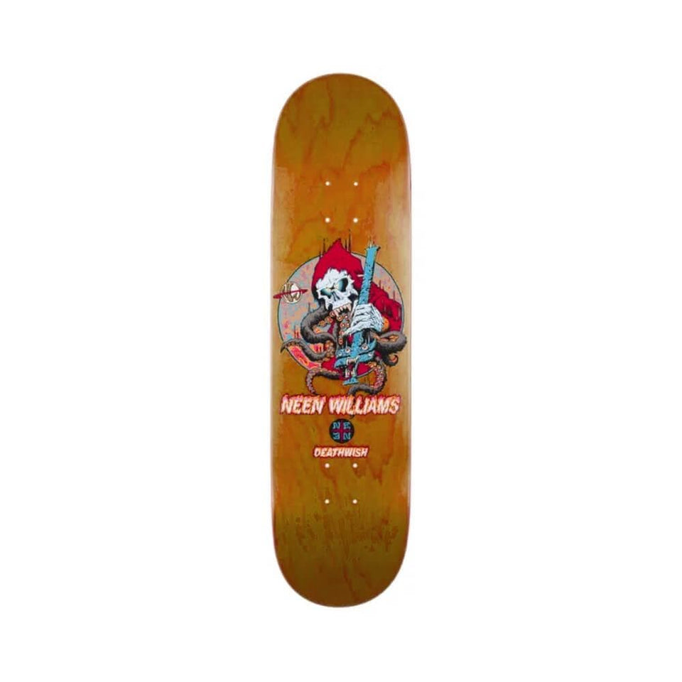 Deathwish Skateboard Deck Neen Astrovore Twin 8.25" x 31.5" Brown 14.25" WB - 50-50 Skate Shop