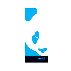 Enjoi Box Panda Sticker White Blue - Sold Individually - 50-50 Skate Shop