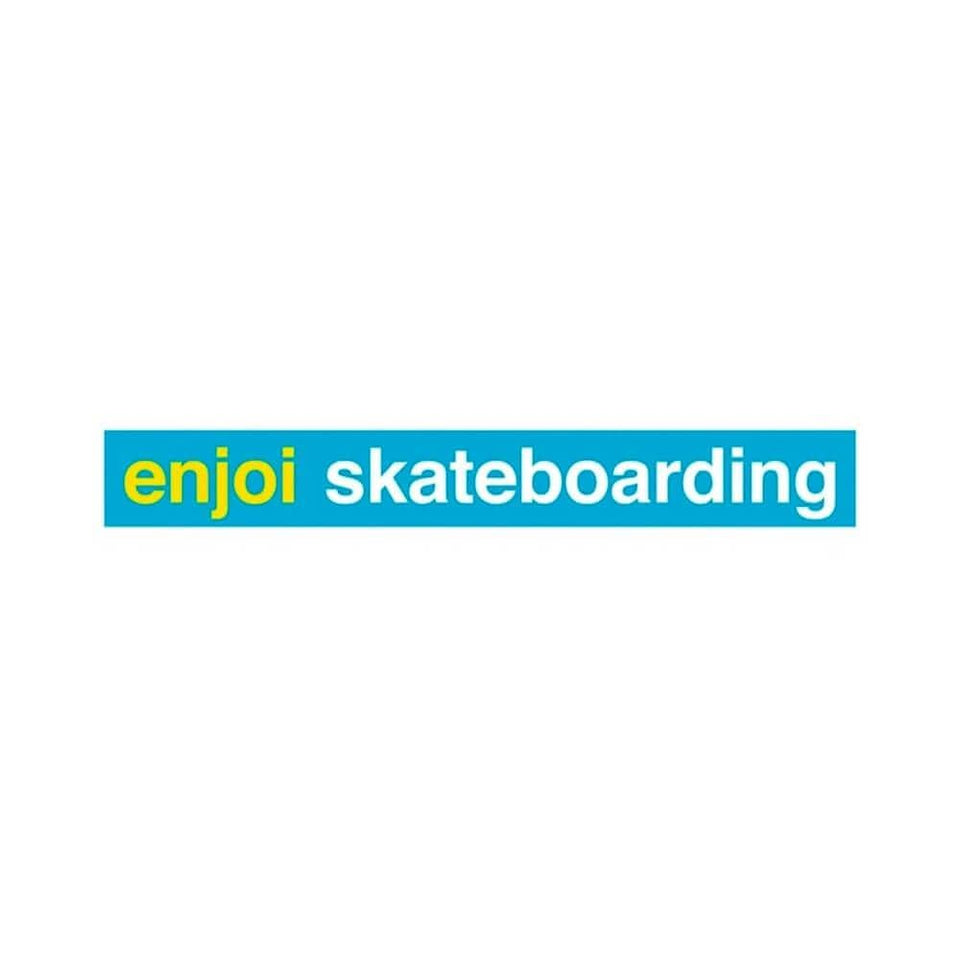 Enjoi Skateboarding Sticker Blue - Sold Individually - 50-50 Skate Shop