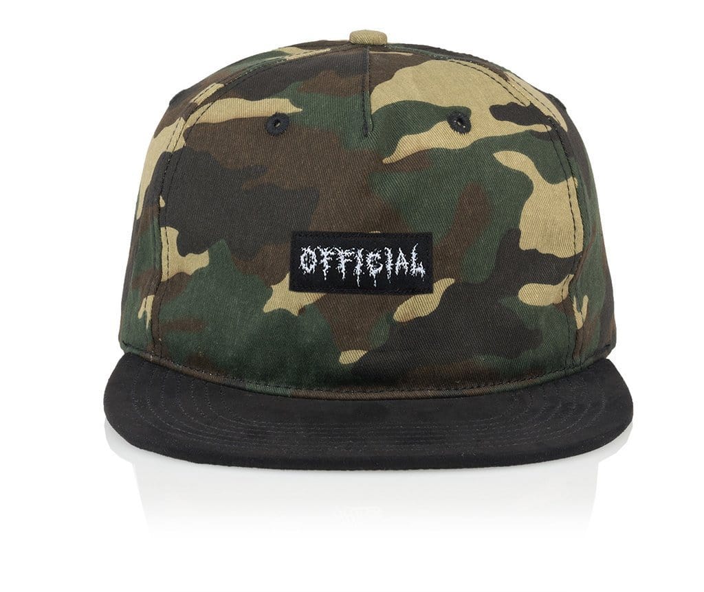 Official Cap JT Montgomery Camo Black - 50-50 Skate Shop