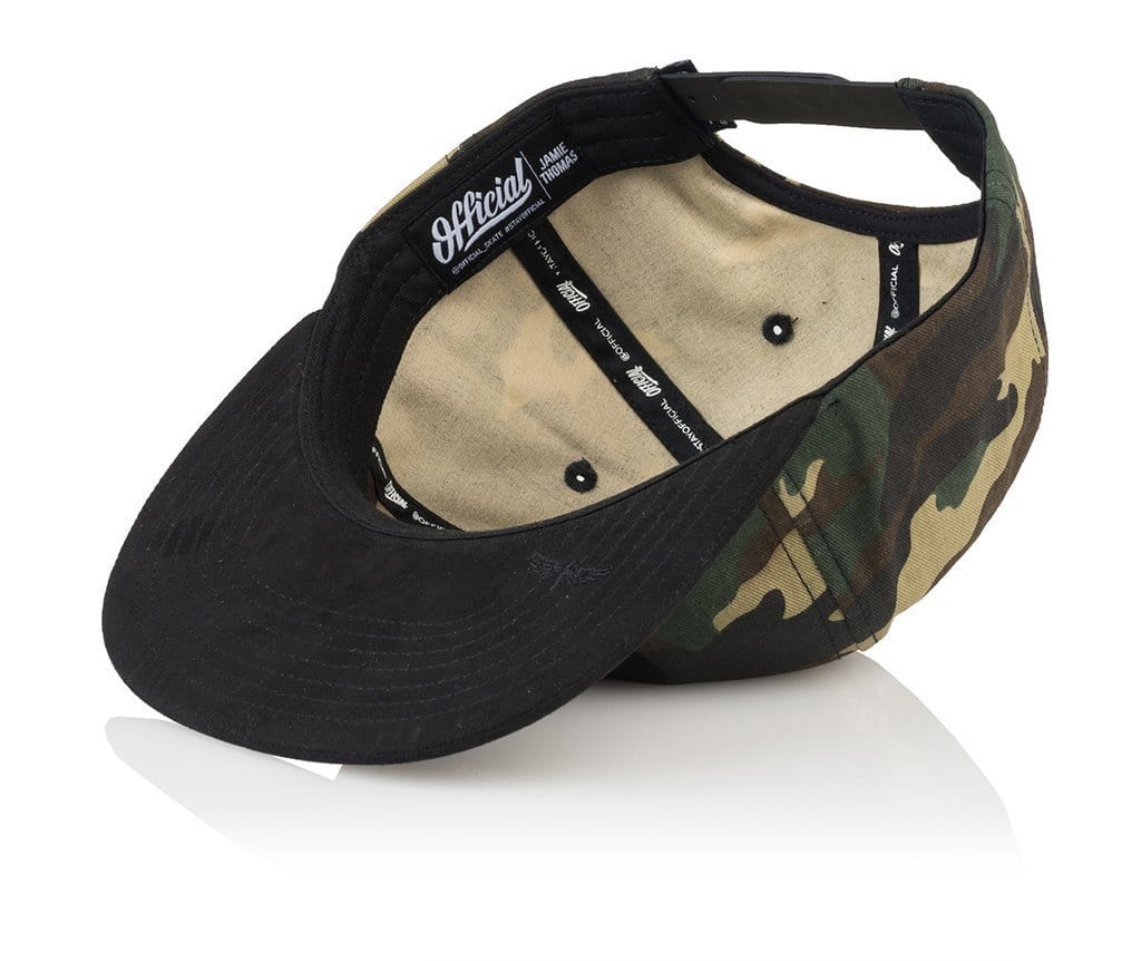 Official Cap JT Montgomery Camo Black - 50-50 Skate Shop