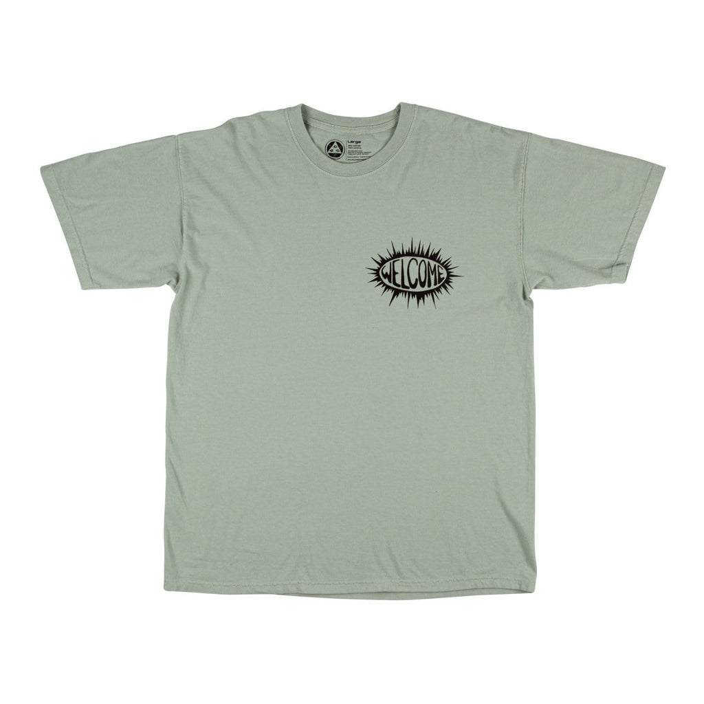 Welcome Skate Beldam Garment Dyed Tee Sage - 50-50 Skate Shop