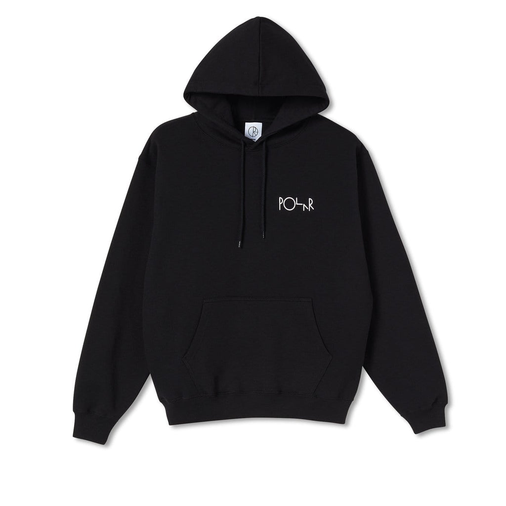 Polar Skate Fill Logo Hoodie Black - 50-50 Skate Shop