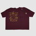 Passport Tea Towel France Tee Burgundy - 50-50 Skate Shop