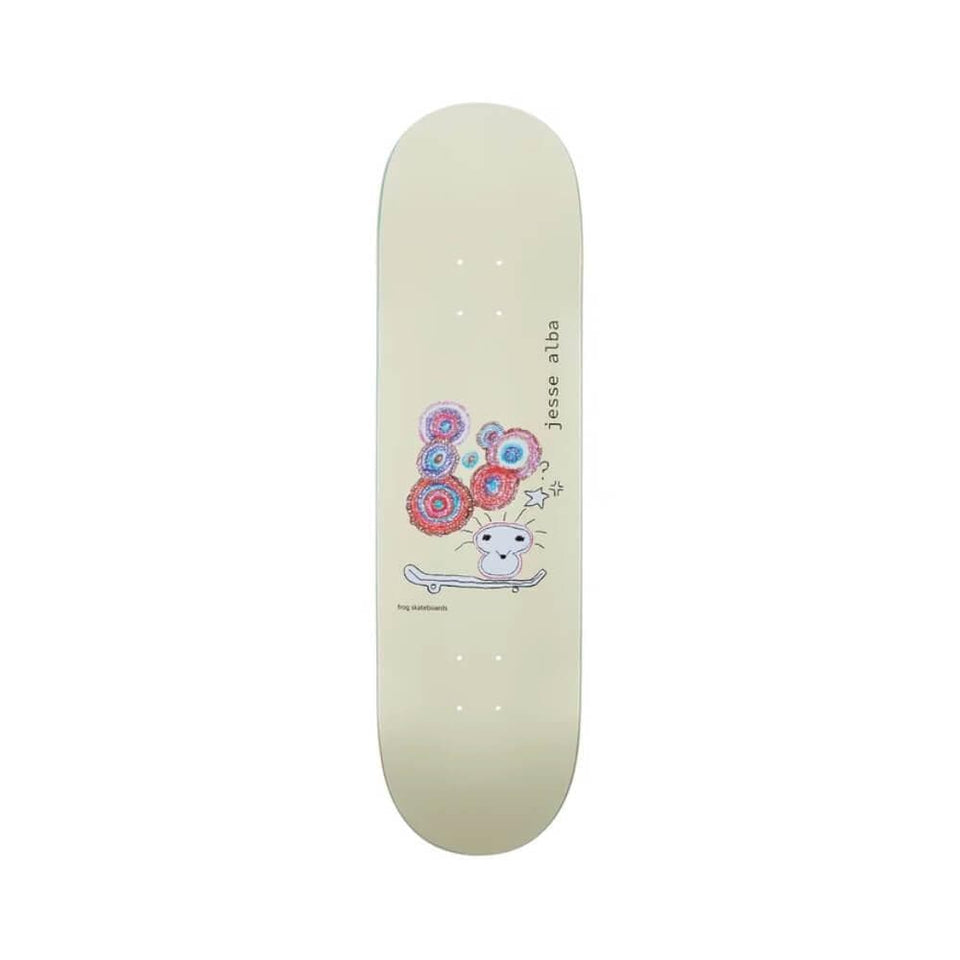 Frog Skateboard Deck Jesse Alba 8.6" x 32.125" Cream 14.3" WB - 50-50 Skate Shop