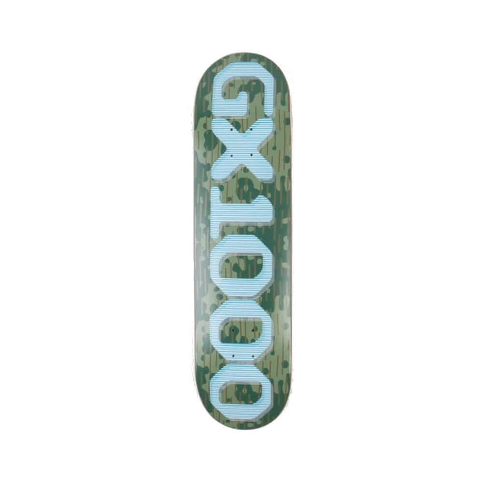 GX1000 Skateboard Deck Rain Camo 8.5" x 31.75" Green 14.3" WB - 50-50 Skate Shop