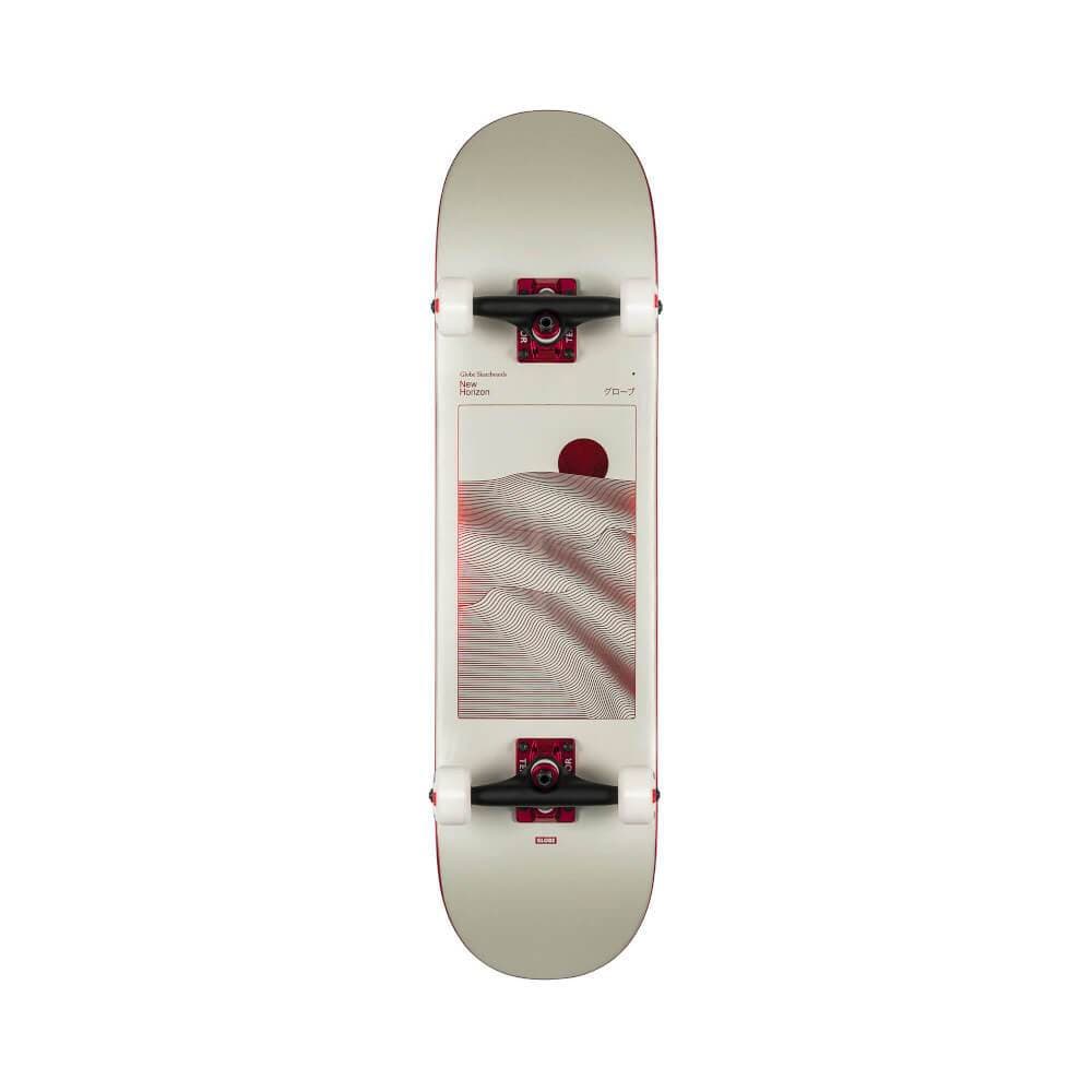 Globe Skateboard Complete G2 Parallel 8.0" x 31.63" Off White Foil Horizon 14" WB - 50-50 Skate Shop