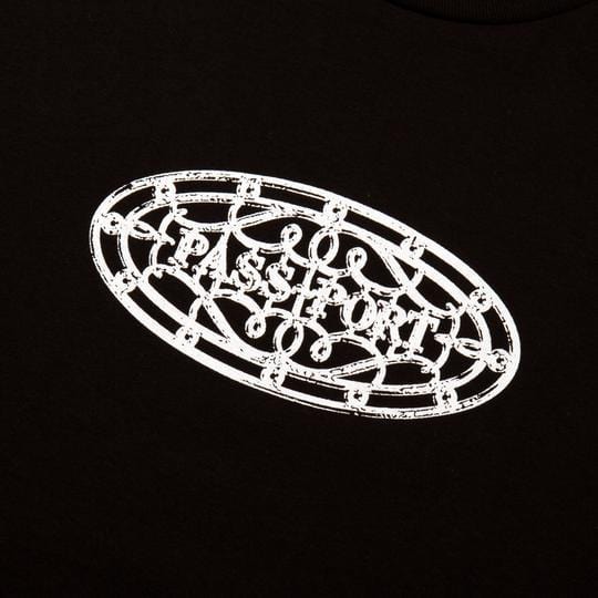 Passport Skate Gated Tee Black - 50-50 Skate Shop
