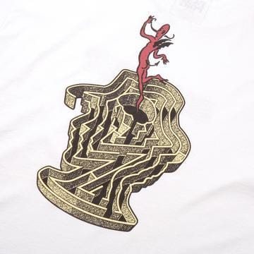 Passport Skate Head Maze Tee White - 50-50 Skate Shop