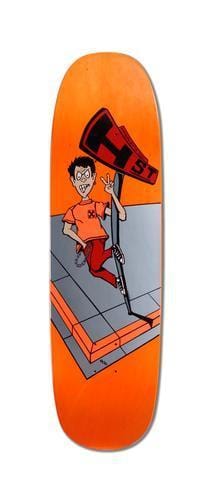 H-Street Skateboard Deck Matt Hensley Full Size Mini Graphic 8.9" x 32.5" Fluro Orange Spectra Dip - 50-50 Skate Shop