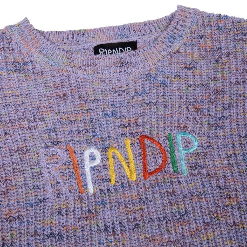 Ripndip Multi Cable Knit Sweater Multi - 50-50 Skate Shop