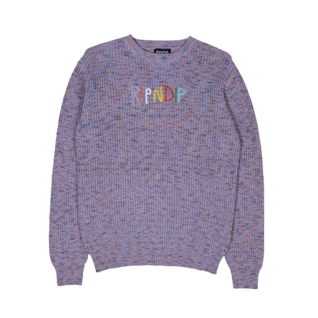Ripndip Multi Cable Knit Sweater Multi - 50-50 Skate Shop