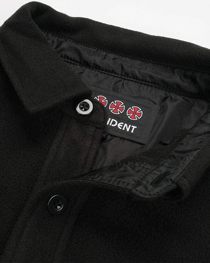 Independent Tee T/C Fleece Black - 50-50 Skate Shop