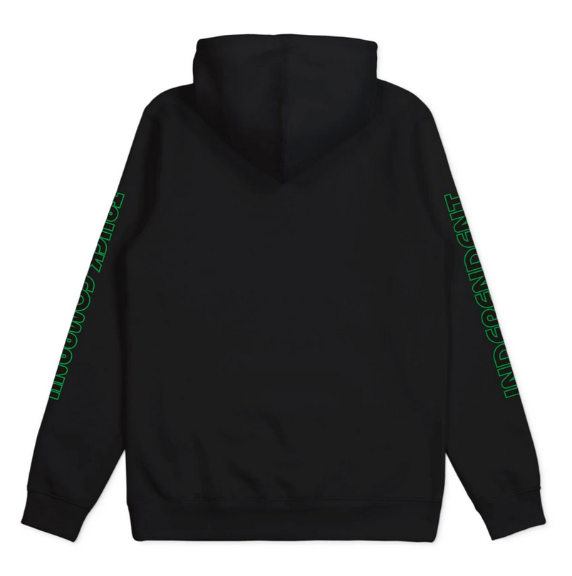 Independent Stacked Youth Pop Hoodie Black - 50-50 Skate Shop