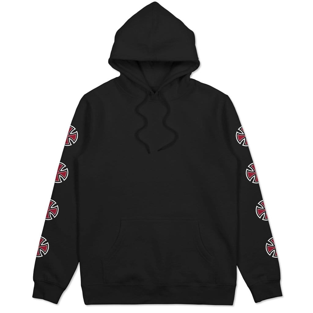 Independent Repeat Cross Youth Pop Hoodie Black - 50-50 Skate Shop
