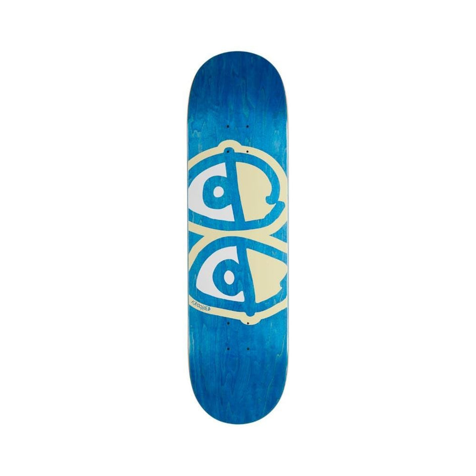 Krooked Skateboard Deck Team Eyes 8.06" x 31.8" Blue 14.38" WB - 50-50 Skate Shop