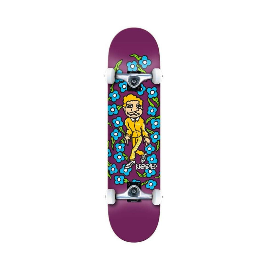 Krooked Skateboard Complete Sweatpants 7.75" x 31.5" Purple 14.25" WB - 50-50 Skate Shop