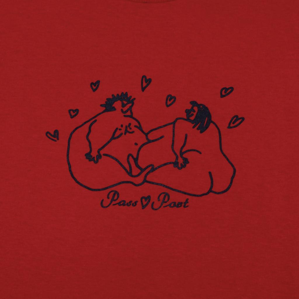 Passport Luvers Tee Cardinal - 50-50 Skate Shop