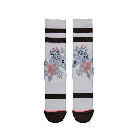 Stance Womens Sock Maybe Baby White - 50-50 Skate Shop