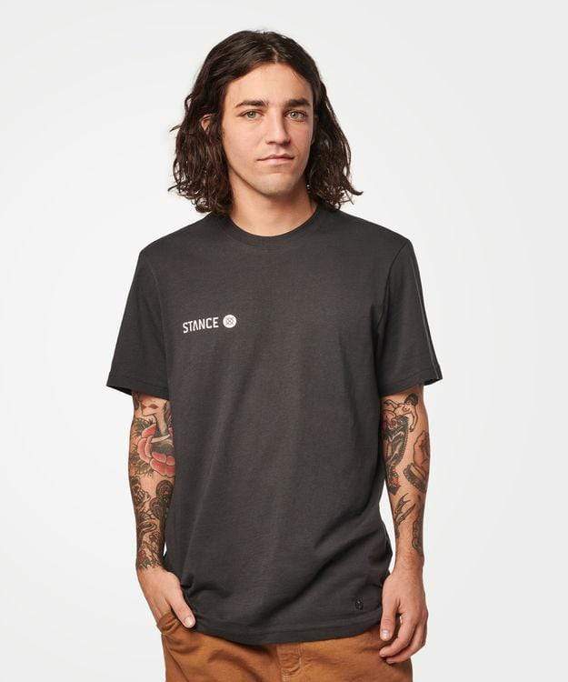 Stance EON Crew Tee Black Fade - 50-50 Skate Shop