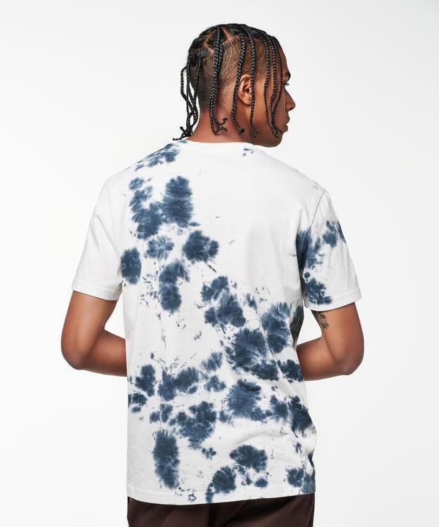 Stance Static Crew Tee Blue Tie Dye - 50-50 Skate Shop