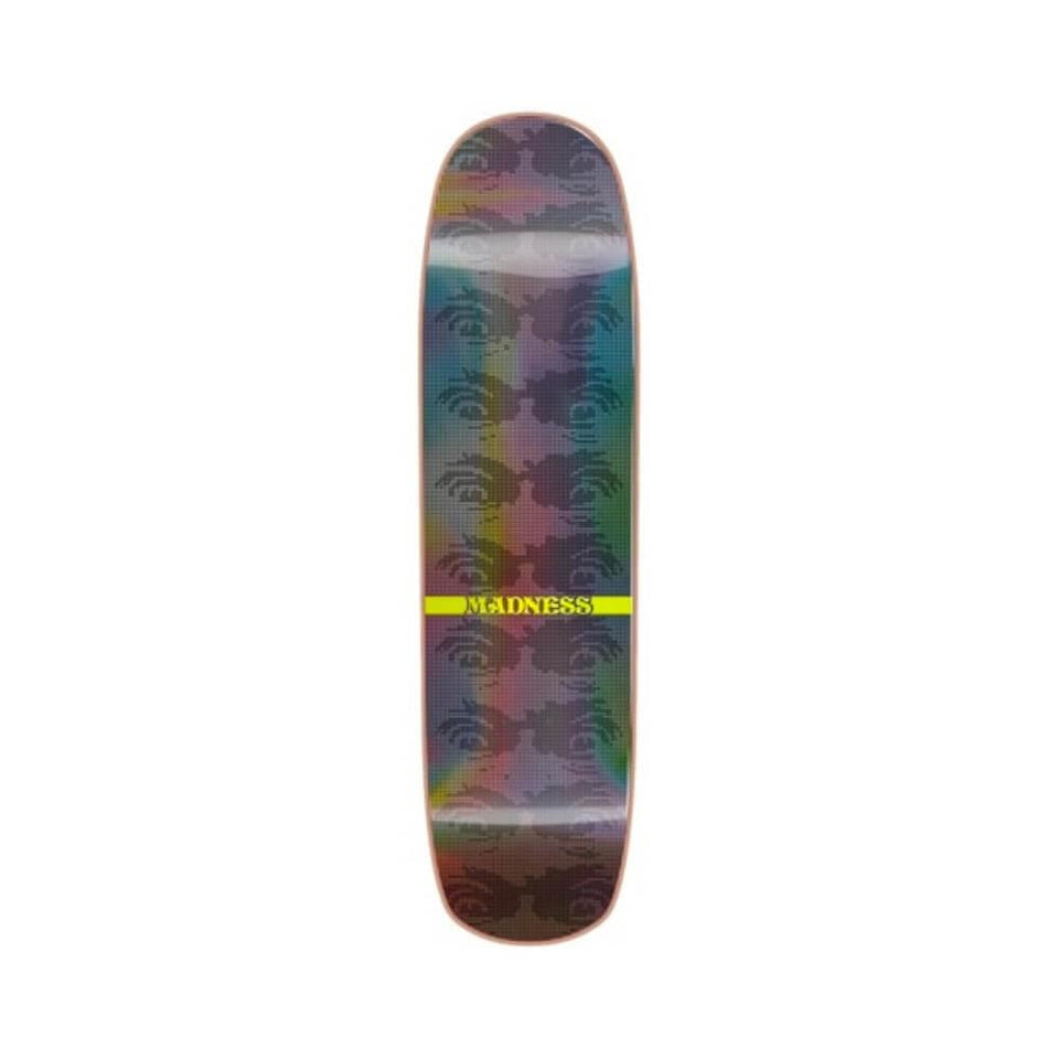Madness Skateboard Deck Eye Dot R7 8.375" x 31.8" Holographic 14.13" WB - 50-50 Skate Shop