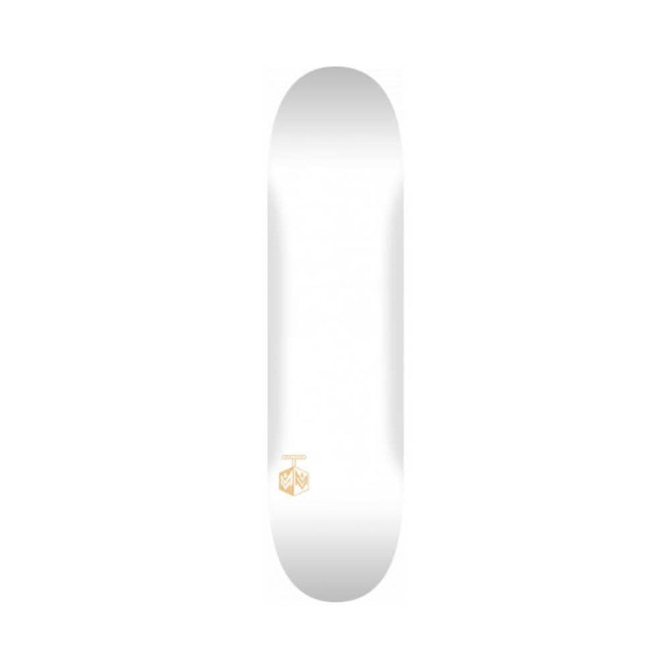 Mini Logo Skateboard Deck Detonator 8.25" x 31.95" White 14.25" WB - 50-50 Skate Shop