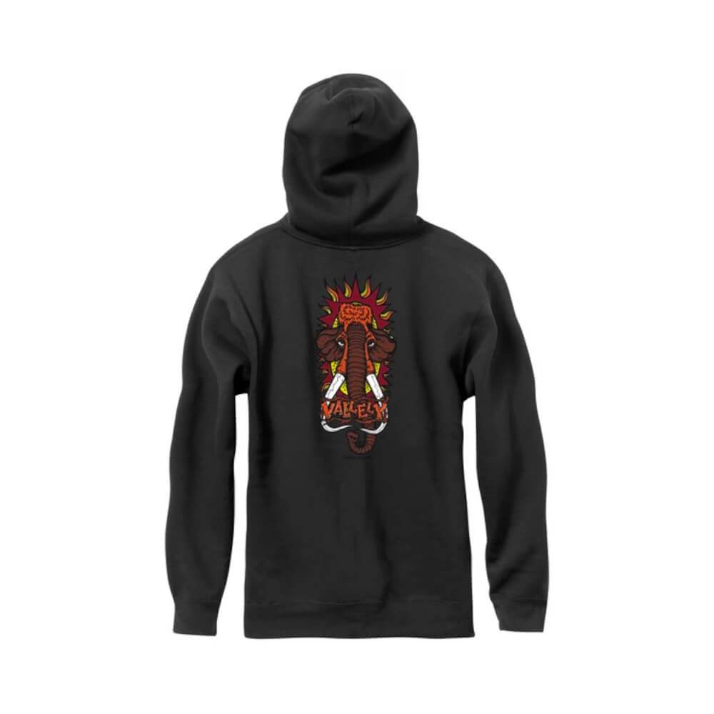 New Deal Vallely Mammoth Pullover Hoodie Black - 50-50 Skate Shop