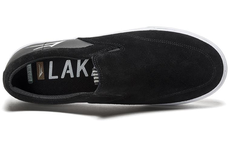 Lakai Owen VLK Slip On Black Suede - 50-50 Skate Shop