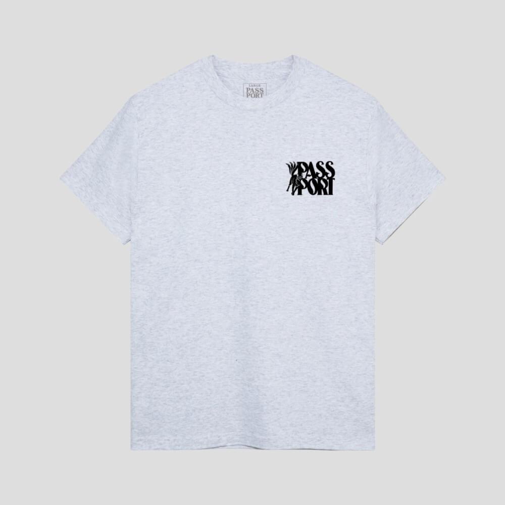 Passport Skate Moggy Tee Ash - 50-50 Skate Shop