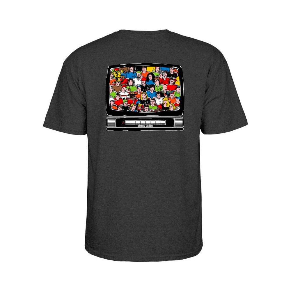Powell Peralta Skate Tee Lasek Stadium Charcoal Heather - 50-50 Skate Shop