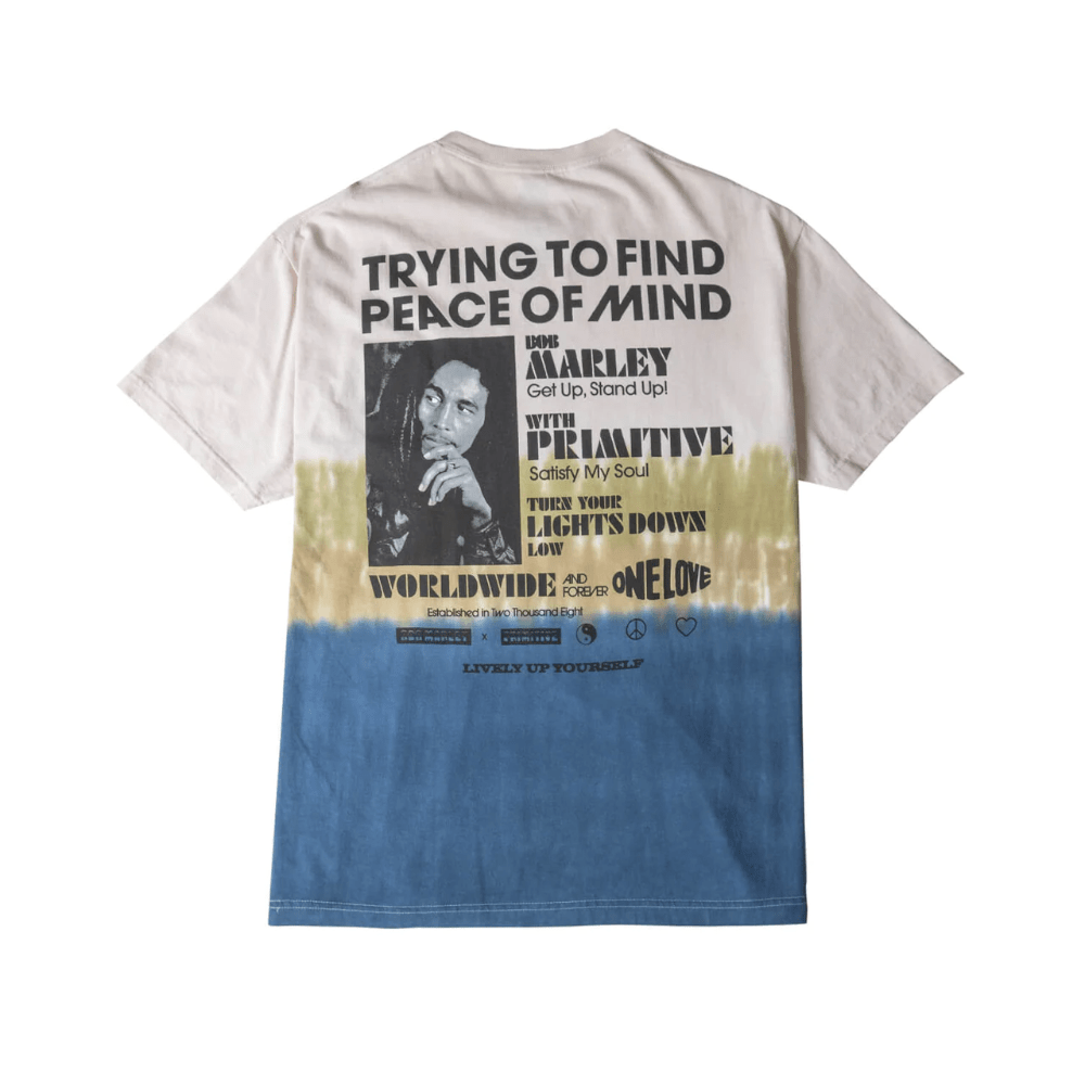 Primitive Skate Tee Get Together Washed Sand Bob Marley - 50-50 Skate Shop