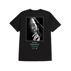Primitive Skate Tee Life Forever Black Bob Marley - 50-50 Skate Shop