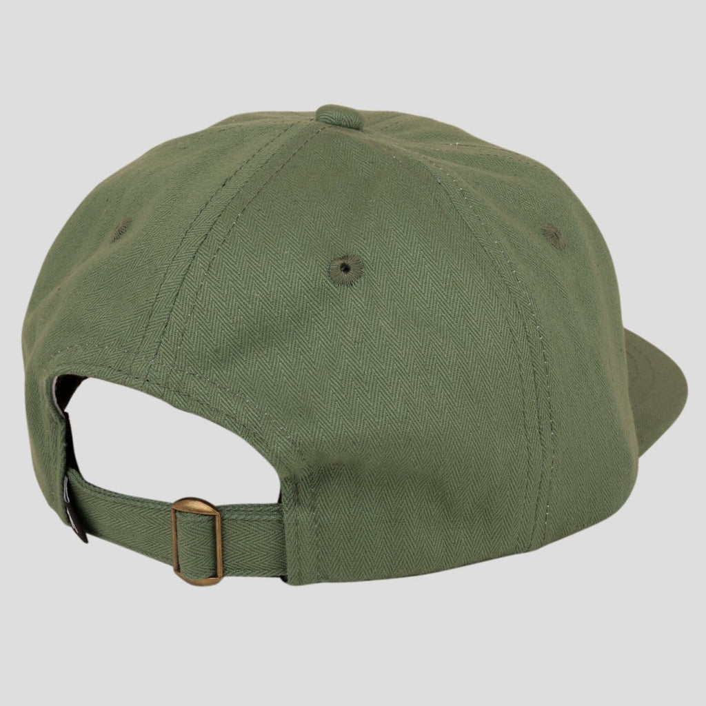 Passport Skate Quill Patch 6 Panel Cap Sage Green - 50-50 Skate Shop
