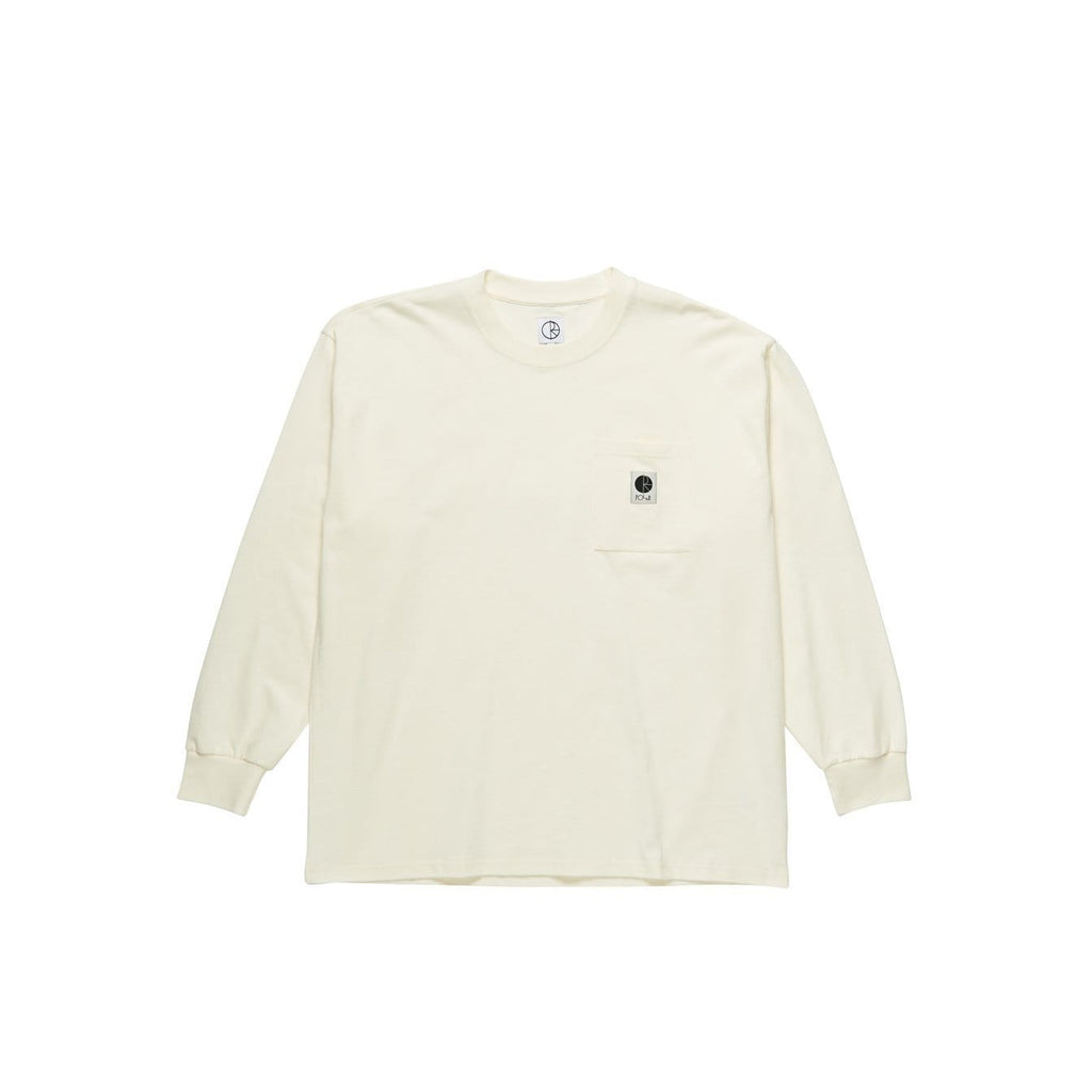 Polar Skate Pocket Long Sleeve Tee Ivory - 50-50 Skate Shop