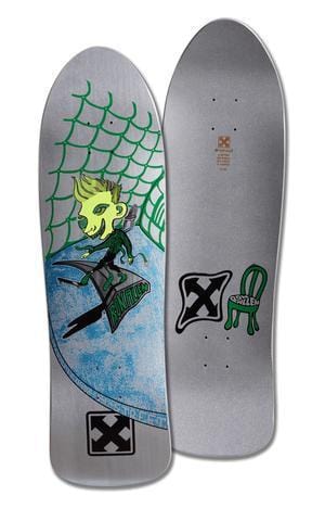 H-Street Skateboard Deck Ron Allen Original Shackle Me Not 9.25" x 32" Silver Metallic - 50-50 Skate Shop