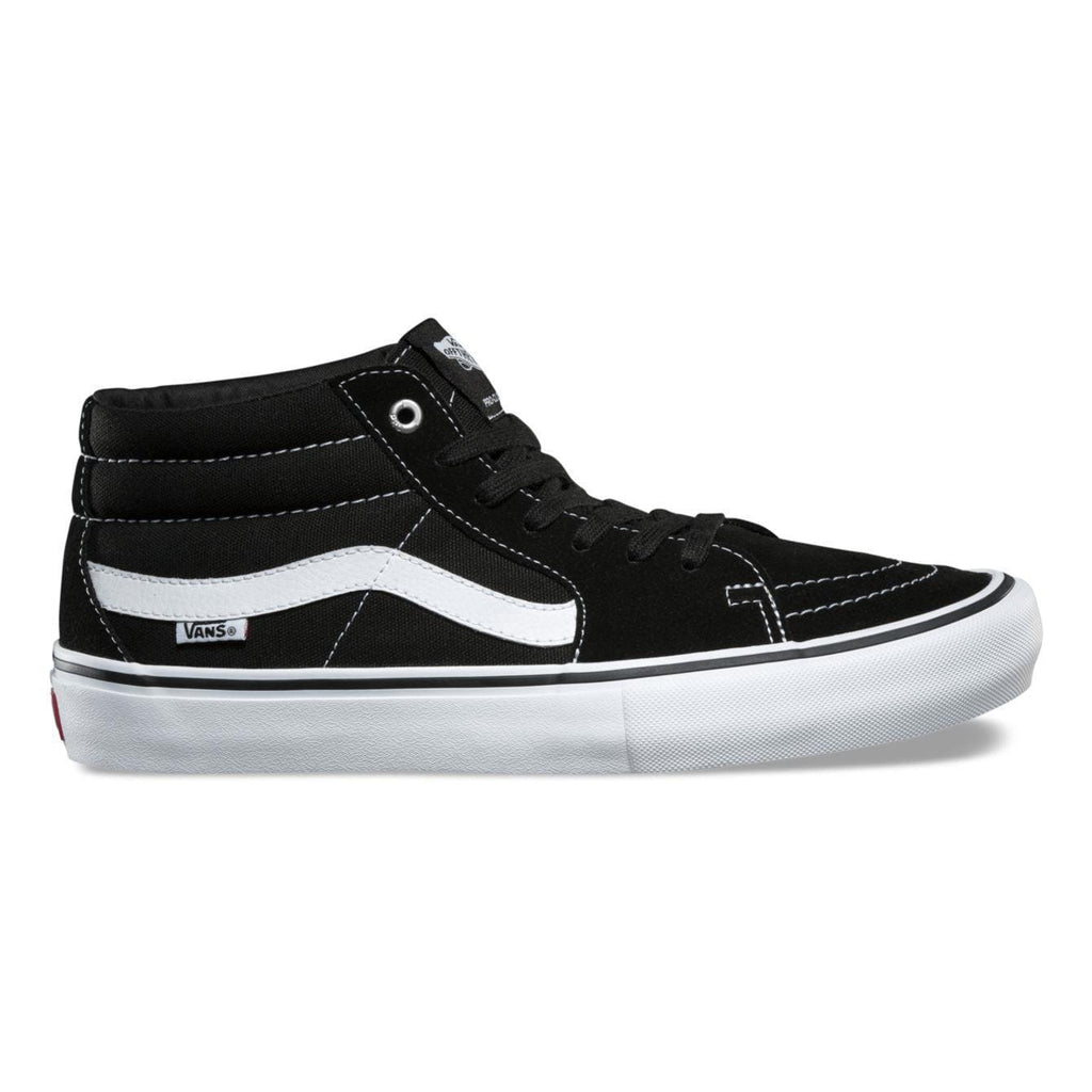 Vans SK8 MID Pro Black/White - 50-50 Skate Shop