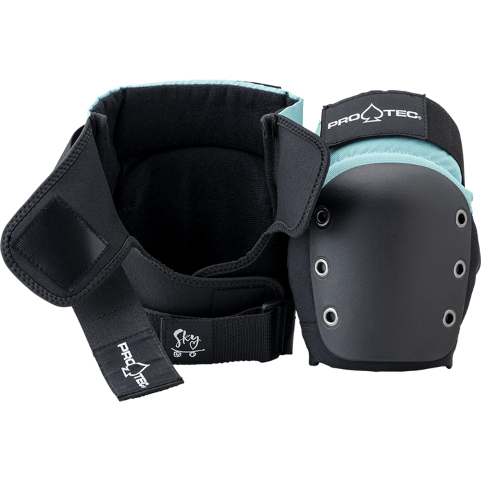Pro Tec Street Gear Junior Skate Knee Elbow Wrist Guard 3 Pack Pads Sky Brown - 50-50 Skate Shop