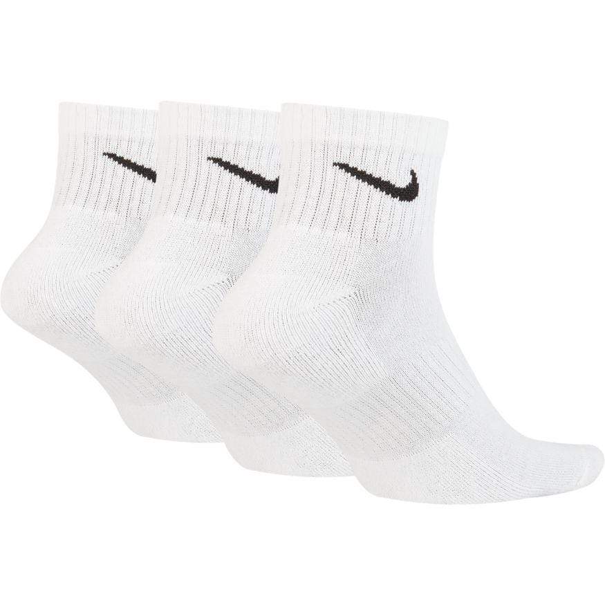 Nike SB Skate Everyday Cushioned Ankle Socks White 3 Pack - 50-50 Skate Shop