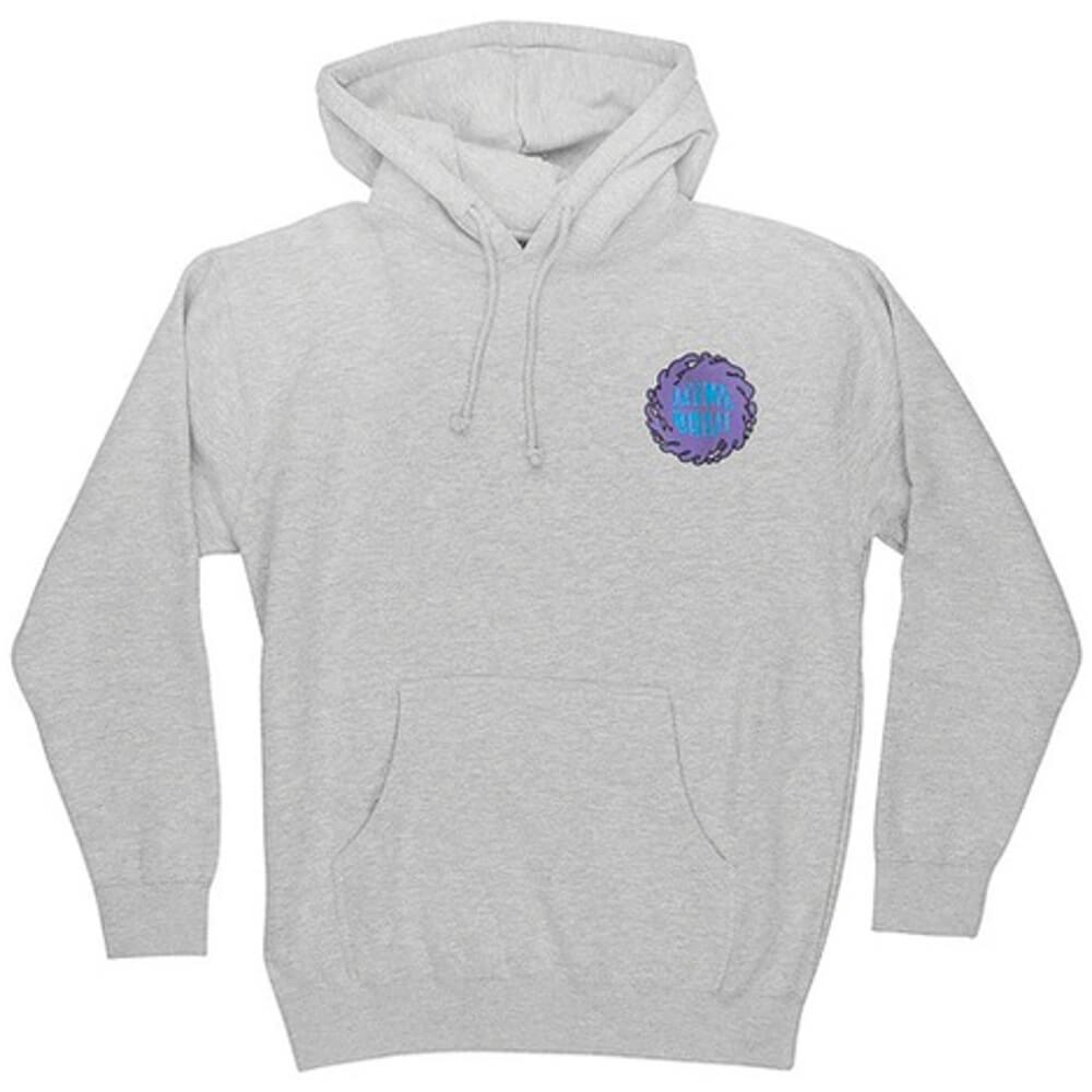 Santa Cruz Slime Balls Grave Hand Pullover Hoodie Heavyweight Grey Heather - 50-50 Skate Shop