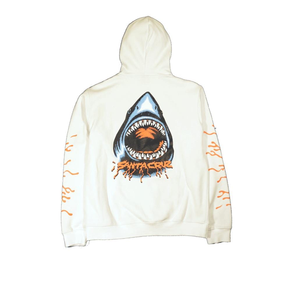 Santa Cruz Mens Biter Pop Hoodie White - 50-50 Skate Shop
