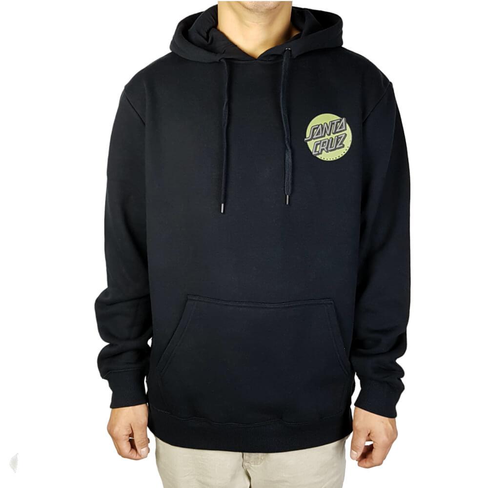 Santa Cruz Camo Hand Pop Hoodie Black - 50-50 Skate Shop
