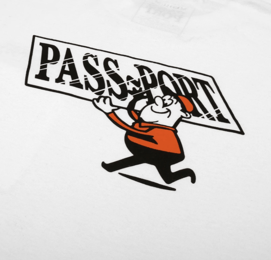 Passport Tee Mirror Man White - 50-50 Skate Shop