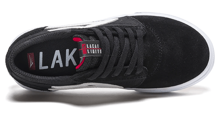Lakai Kids Skate Griffin Black White Suede - 50-50 Skate Shop