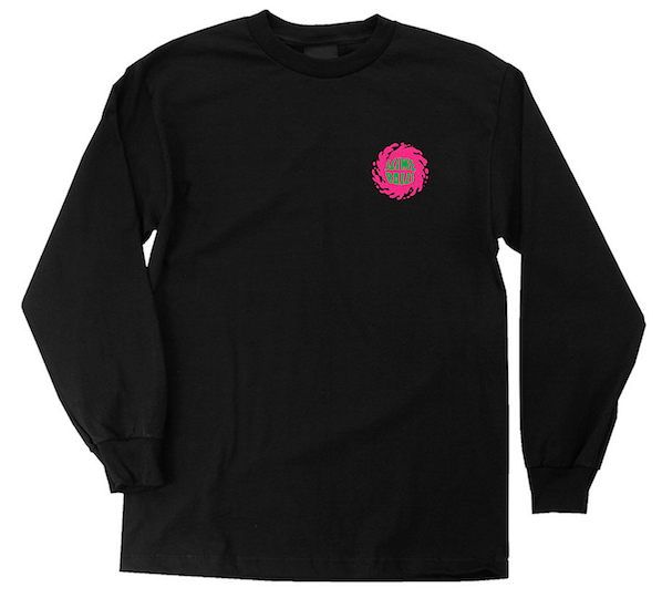 Santa Cruz Slime Balls Web Long Sleeve Tee Black - 50-50 Skate Shop