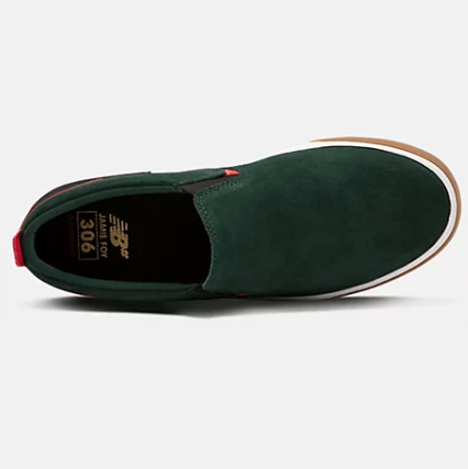 New Balance Numeric 306 V1 Jamie Foy Slip On Green With Black - 50-50 Skate Shop