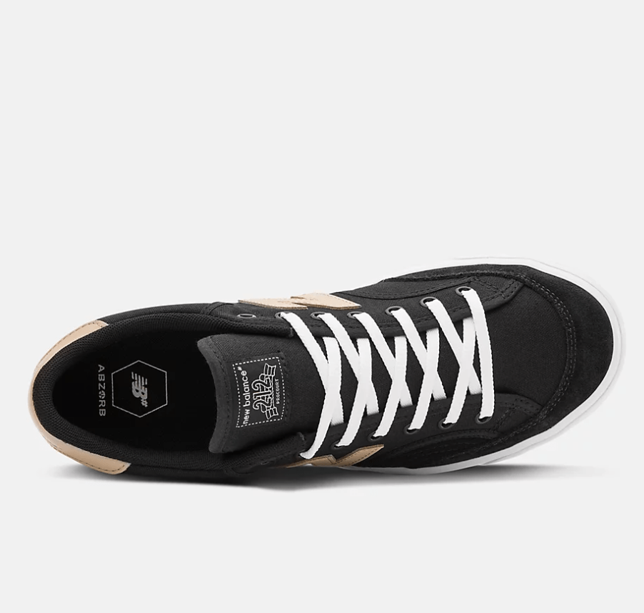 New Balance Numeric 212 V1 Black with White - 50-50 Skate Shop